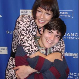 with Pollyanna McIntosh at the premiere of The Woman - Sundance Film Festival