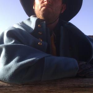 Playing the villain in a webseries called Tales of The Frontier this is me in my role of Captain Barnett