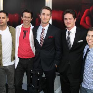 Dean Schnider, Reese Mishler, Chris Lofing, Travis Cluff and Ryan Shoos at event of The Gallows (2015)