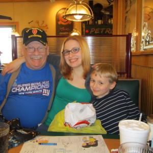 February 2012-With my Daughter Robyn, and her Son/my Granson Jake.
