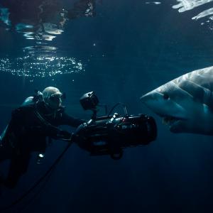 Teddy Smith films underwater for Shark Lake.