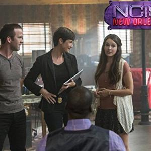 Still of Lucas Black Zoe McLellan Daryl Mitchell and Shanley Caswell in NCIS New Orleans 2014