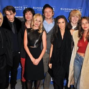Ellen Barkin Sam Levinson director and screenwriter Ezra Miller Kate Bosworth Eamon ORourke Demi Moore Willy Vlasic and Lola Kirke Another Happy Day premiere at Sundance