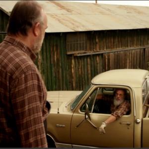 Martin Palmer and Jim Beaver in a scene from Longmire Natural Order