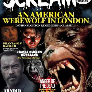 James Cullen Bressack on the cover of SCREAM HORROR MAGAZINE
