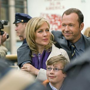 Still of Donnie Wahlberg, Amy Carlson and Tony Terraciano in Blue Bloods (2010)
