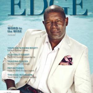 Dennis Haysbert cover interview and fashion spread at the Hotel Sixty as well as an interview with musician Pat Metheny
