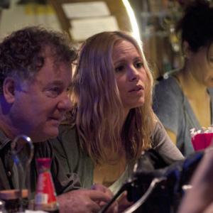 Still of Maria Bello and Peter Gerety in Prime Suspect (2011)