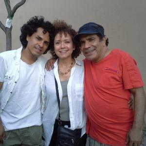 On the set of The Inquisition of Camilo Sanz with lvaro Rodrguez and Reza Salazar