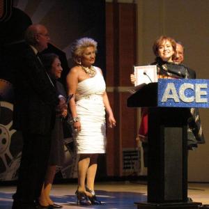 ACE AWARDS 2011 - Marisol Carrere. Also in photo Fernando Campos and Miriam Colon.