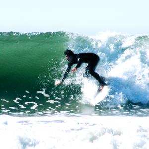 Remington Hoffman Surfing in Santa Monica