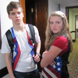 Jill (Emily Capehart) is not happy with Tory (Barrett Carnahan).