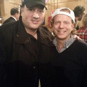 Actor JOE JAFO CARRIERE Cebol BLEED FOR THIS with Producer BRUCE COHEN American Beauty Silver Linings Playbook at the VIP Wrap Party for Cast  Crew for BLEED FOR THIS 2015