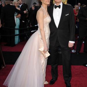 Colin Firth and Livia Giuggioli