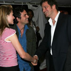Colin Firth and Mark Ruffalo at event of Mergina su perlo auskaru 2003