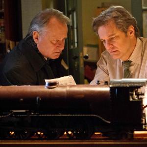 Still of Colin Firth and Stellan Skarsgrd in The Railway Man 2013