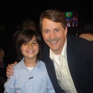 With Jeff Foxworthy on the set of Are You Smarter Than A 5th Grader?
