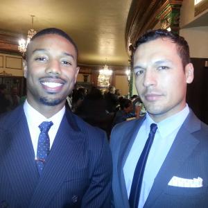 Michael B. Jordan, Alex Alessandro Garcia.Fruitvale Station screening.