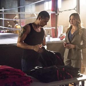 Still of Ted WildCat Grant and Laurel Lamce in Arrow  CW