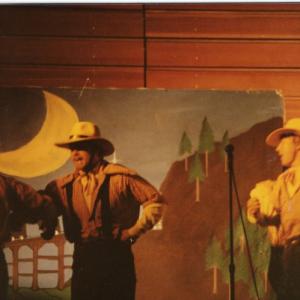Dancing in our fratnerity Presence entry for Pioneer Week at California State University Chico Theme Fremont Consolidated Gold Mines Songs Those Were the Days Paint Your Wagon Fraternity Tau Gamma Theta