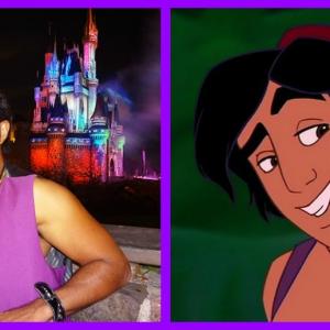 Shawn as Aladdin in Disney World.