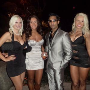 The Showstopper suits up with friends on New Year's Eve at the Playboy Mansion.
