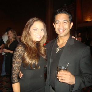 Showstopper and Trish Stratus at the Wrestlemania afterparty.