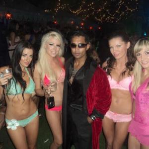 The Showstopper at the Midsummer Night's Dream Party at the Playboy Mansion.