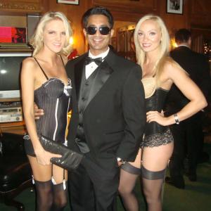 The Showstopper celebrates his birthday New Year's Eve at the Playboy Mansion.