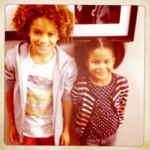 Armani on set of BET Real Husbands of Hollywood with his sister