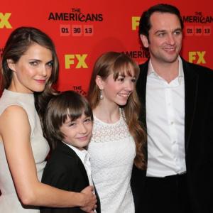 Keri Russell, Keidrich Sellati, Holly Taylor, and Matthew Rhys attend FX's 