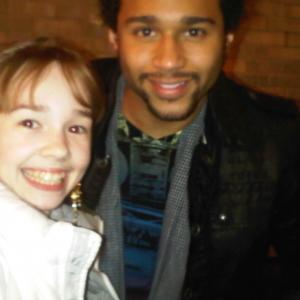 Holly Taylor and Corbin Blue Stagedoor  In The Heights