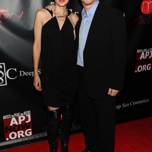 Exclusive Coverage Melissa Jackson and Paul Haggis attends the Artist for Peace and Justices Lets build a school for Haiti fundraising dinner at Salon Millesime at Carlton Hotel