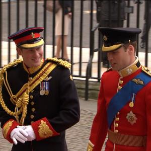 Still of Prince Harry Windsor and Prince William in The Royal Wedding (2011)