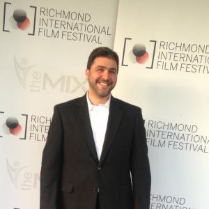 Michael Gibrall at the Richmond International Film Festival part of Creative World Awards where his romantic dramedy screenplay Available was nominated for Best Feature Screenplay