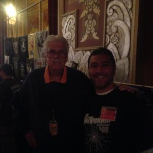 Stuntman James Winburn(Halloween, Escape from New York) with Michael Gibrall at the Eerie Horror Fest