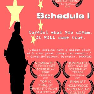 Movie poster for the screenplay Schedule I