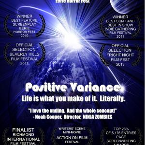 Movie poster for the scifi thriller screenplay Positive Variance