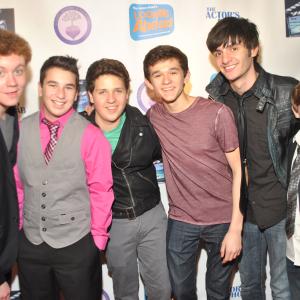 Zach Louis and friends on the Red Carpet at Infusion Lounge at Universal CityWalk