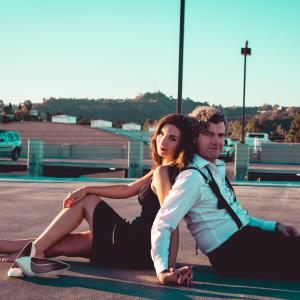 Sarah Ann Masse and Nick Afka Thomas as BritishAmerican comedy duo We Are Thomasse in a photo shoot on the CBS lot in LA