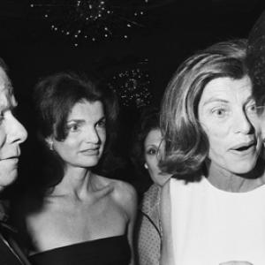 Eunice Kennedy Shriver Bill Walton and Jacqueline Kennedy at a fashion show to benefit the Special Olympics