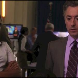 Still of Alan Cumming and Michaela Waters in The Good Wife (2009)
