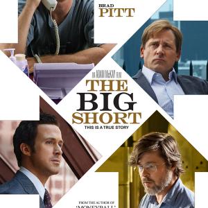 Brad Pitt, Christian Bale, Steve Carell and Ryan Gosling in The Big Short (2015)