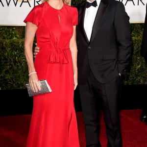 Steve Carell and Nancy Carell at event of 72nd Golden Globe Awards 2015
