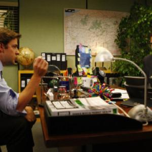 Still of Steve Carell and John Krasinski in The Office 2005