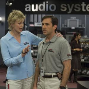 Still of Steve Carell and Jane Lynch in The 40 Year Old Virgin (2005)