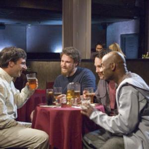 Still of Steve Carell Romany Malco Seth Rogen and Paul Rudd in The 40 Year Old Virgin 2005