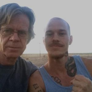 With William H. Macy on set of BLOODFATHER.
