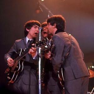 The Beatles, (George Harrison, John Lennon, Paul McCartney) live in concert, Washington D. C.