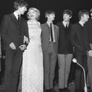 Marlene Dietrich with The Beatles at the Prince of Wales Theatre Nov 1963
